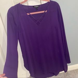 NWOT Express purple blouse size S